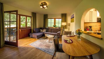 Smart-TV, Tischfußball, Bücher, Stereoanlage