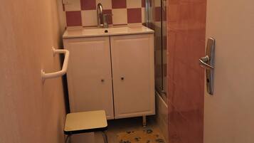 Shower, hair dryer
