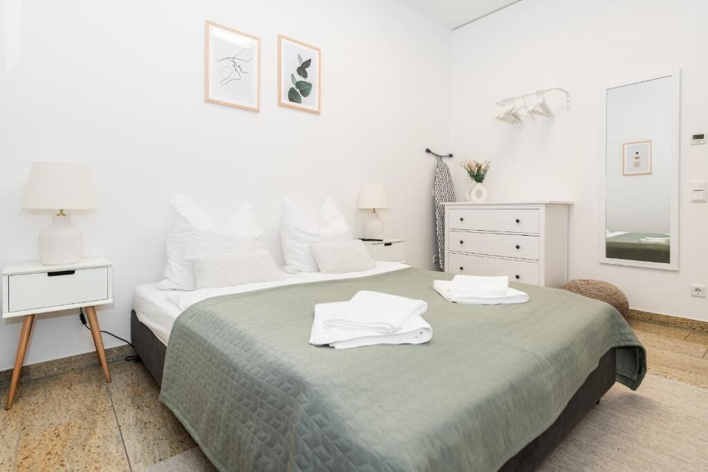 Apartment, 1 Bedroom, Balcony, City View | Laptop workspace, iron/ironing board, free WiFi