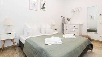 Apartment, 1 Bedroom, Balcony, City View | Laptop workspace, iron/ironing board, free WiFi