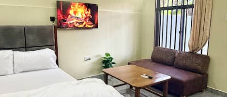 1 室のベッドルーム、アイロン / アイロン台、WiFi、ベッドシーツ