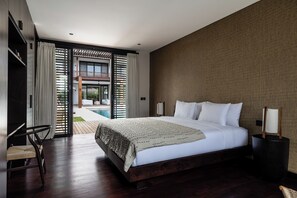 5 bedrooms, iron/ironing board, free WiFi, bed sheets - Stylish Private Pool Villa Seminyak, Steps from KU DE TA, Mama San & Beach Clubs (kuta)