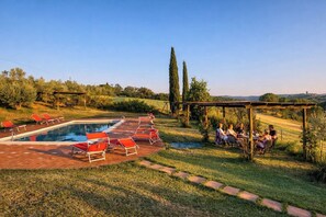 Pool - Plum – Two-Level Apartment in Tuscan Farmhouse with Swimming Pool, 2 Bedrooms (Castelfiorentino)