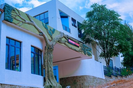 Exterior detail. Ibigabiro Hotel