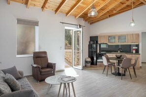 Smart TV y chimenea 
