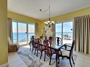 Dining - Ariel Dunes Penthouse #2406 | Luxe Penthouse, Huge Wraparound Balcony (Miramar Beach)
