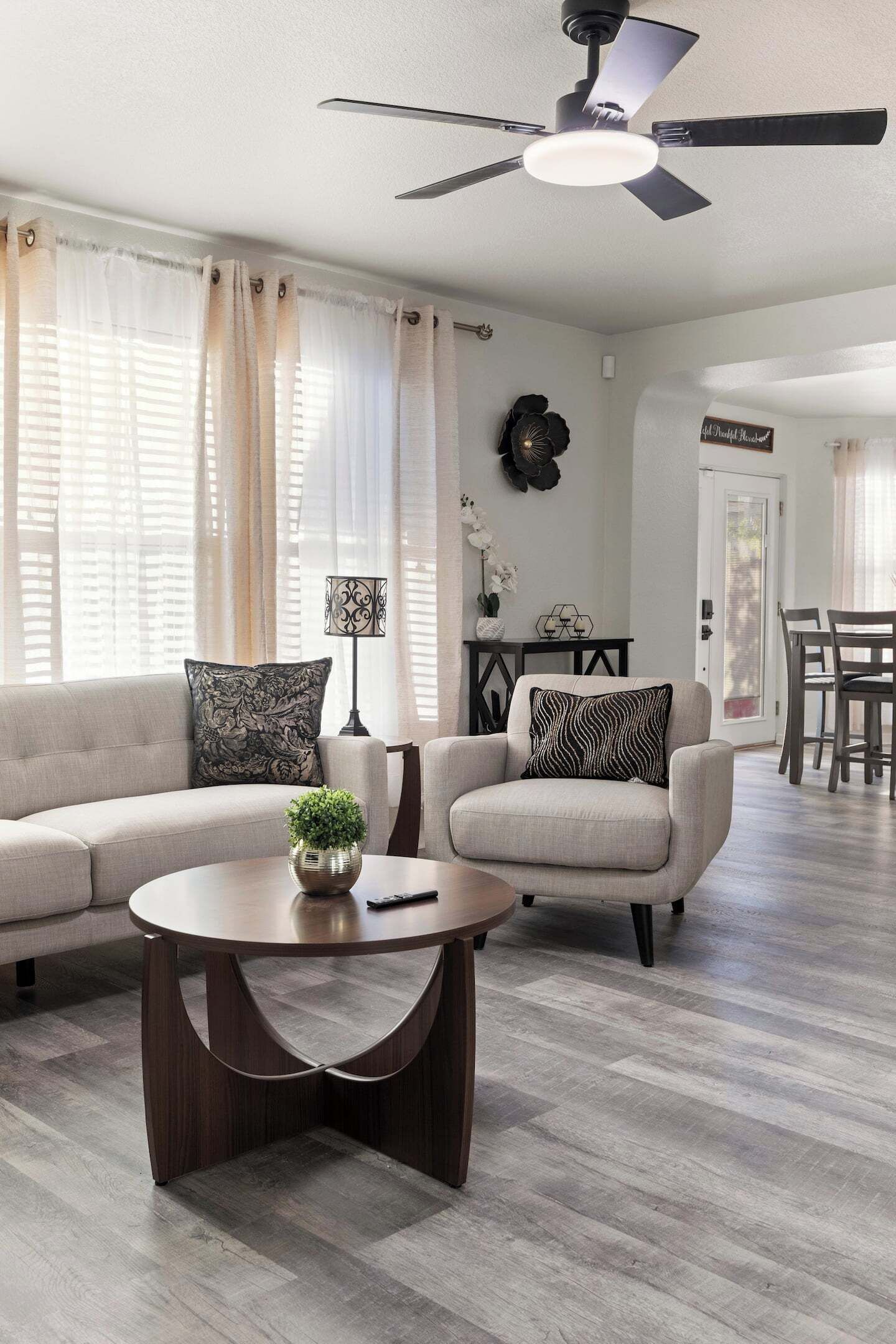 Televisión y oficina 