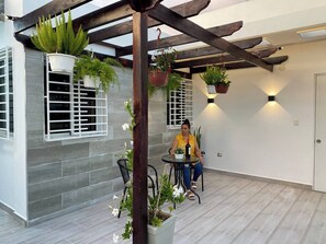 Terrace/patio - Room-elegant Private Room With Jacuzzi i (Santo Domingo Este)