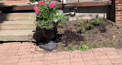 Two beds with on suite bathroom