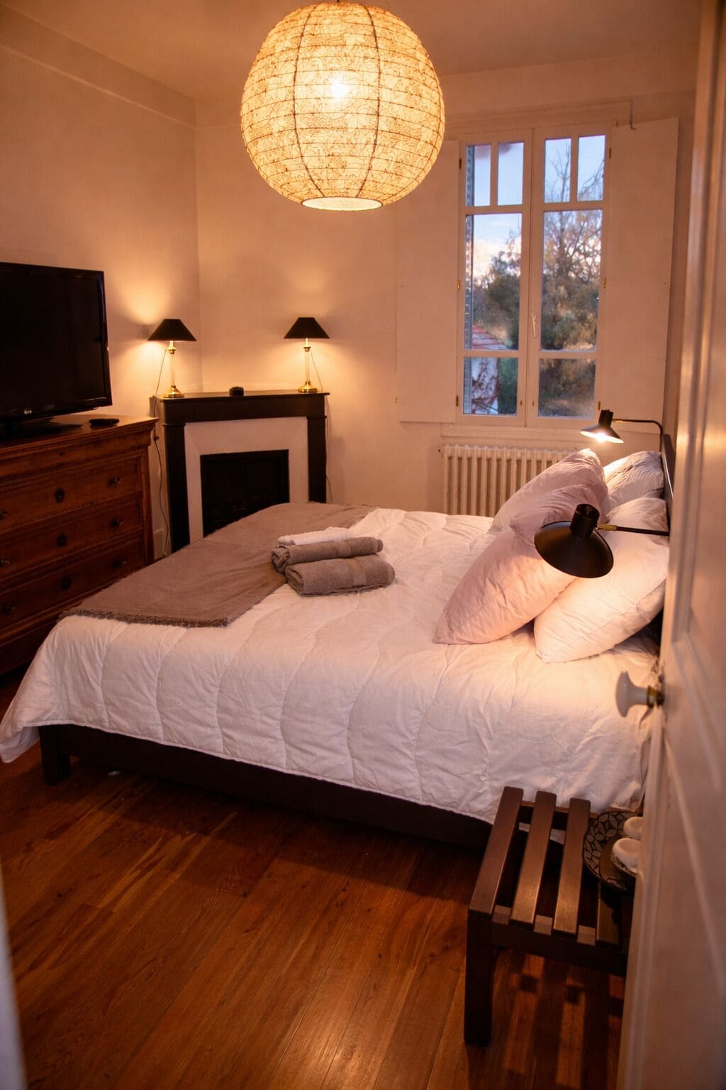 Chambre Double Panoramique, salle de bains attenante, vue jardin | Wi-Fi gratuit