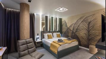 Kahden hengen superior-huone, kaupunkinÀköala | Pimennysverhot, ÀÀnieristys, silitysrauta/-lauta, ilmainen Wi-Fi