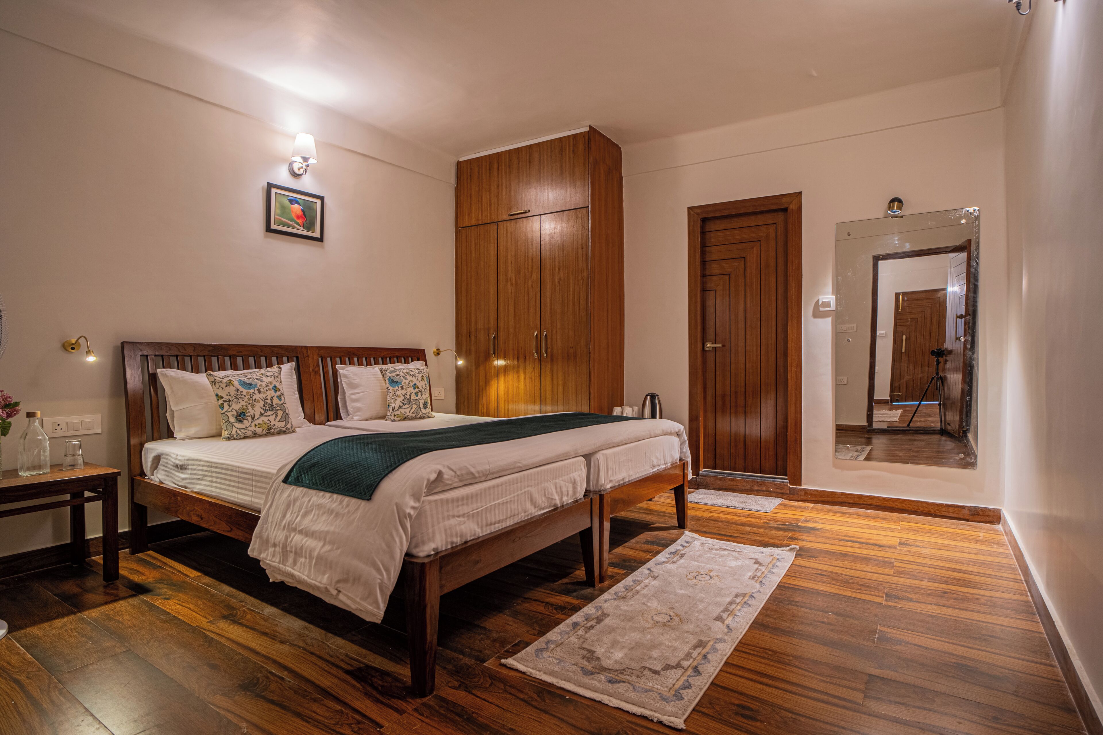 Apartemen Premium, 2 kamar tidur (Apartment) | Seprai premium, brankas, meja kerja, dan ruang kerja ramah laptop