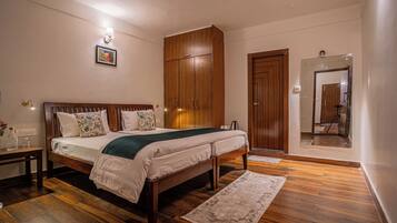 Apartemen Premium, 2 kamar tidur (Apartment) | Seprai premium, brankas, meja kerja, dan ruang kerja ramah laptop