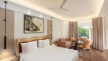 In-room safe, laptop workspace, blackout curtains, iron/ironing board