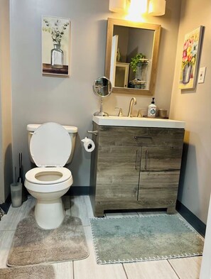 Bruser, hårtørrer, håndklæder, Toiletpapir