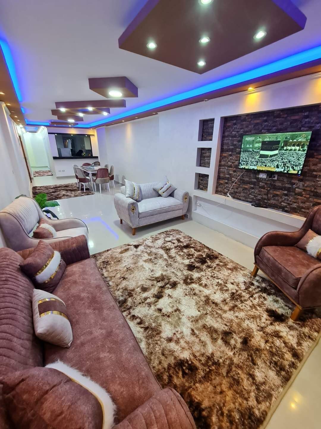 Appartement Deluxe, balcon, vue ville | Coin séjour