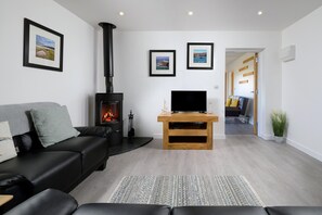 Fernseher, Kamin