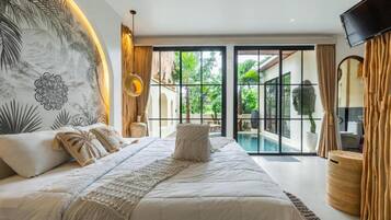 Deluxe Villa, Patio, Pool View | View from room