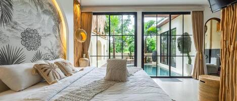 Deluxe Villa, Patio, Pool View | View from room