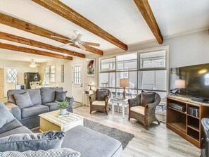 TV - 3BR Waterfront Home | Private Dock, Views & Porch (Fenwick Island)