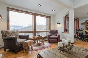 TV, fireplace, books - Mountain Retreat near Okemo | Spectacular  Views (Plymouth)