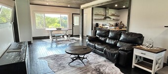 Newly renovated farmhouse on a peaceful and private 125 acres in Owen county