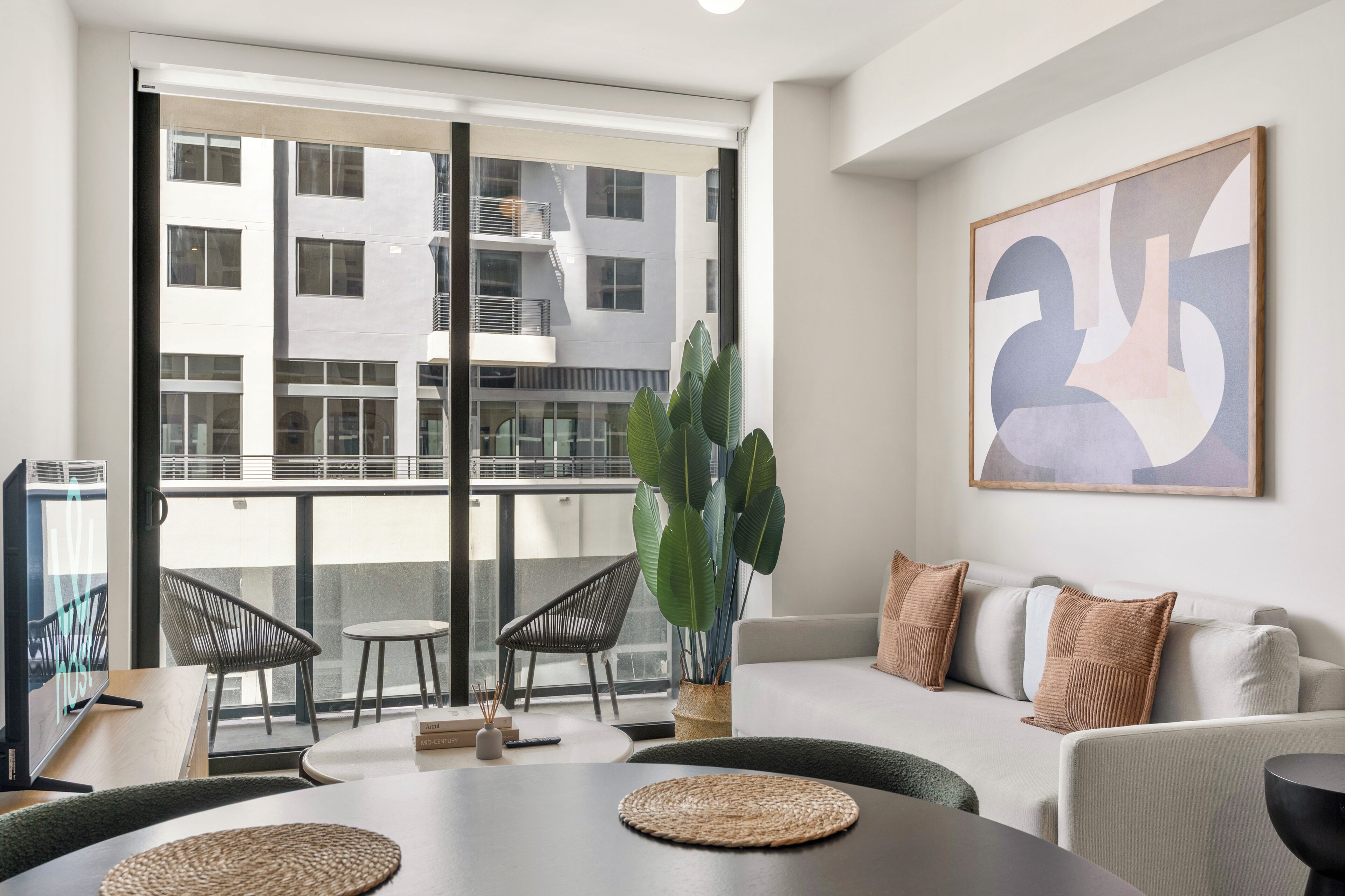 Apartamento, 1 quarto, vista para a cidade | Área de estar