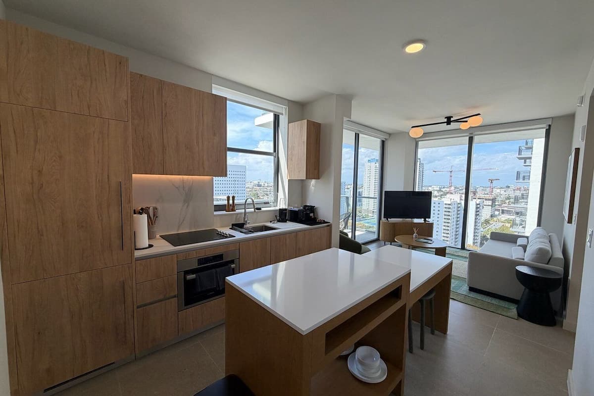 公寓, 2 间卧室, 城市景观 | 私人厨房