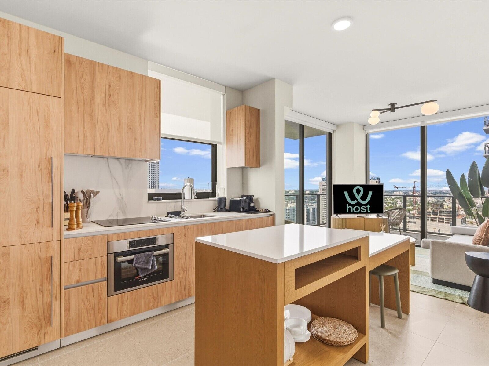 Appartamento, 2 camere da letto, vista città | Cucina privata