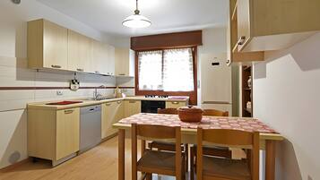 Fridge, oven, stovetop, dishwasher