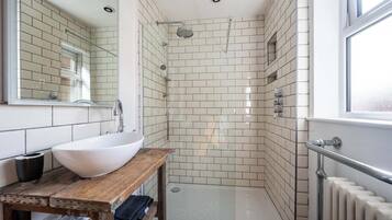Shower, hair dryer