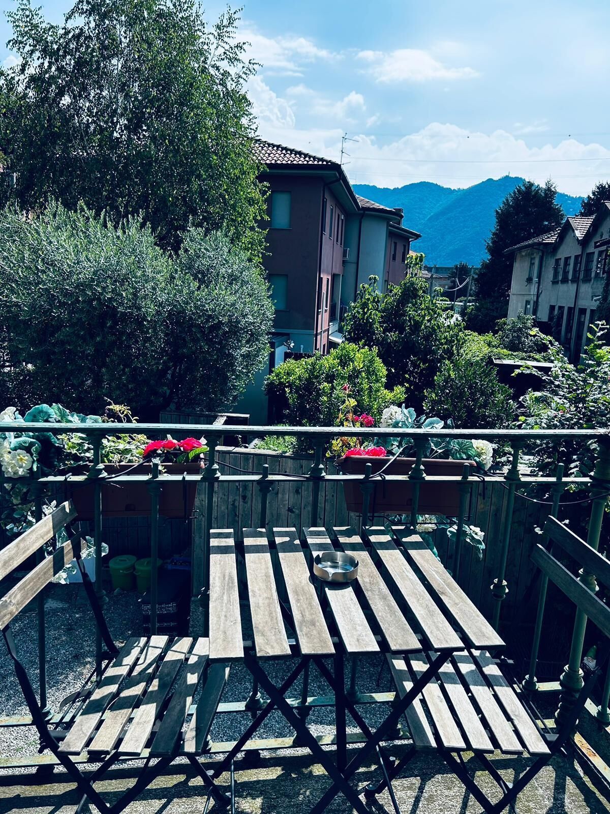 Chambre Double, balcon, vue jardin | Balcon