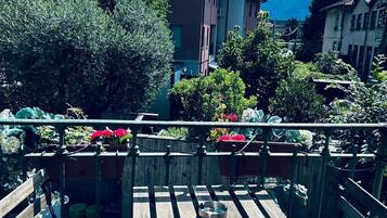 Chambre Double, balcon, vue jardin | Balcon