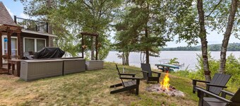 Lakefront Brainerd Cabin w Deck, Fire Pit!