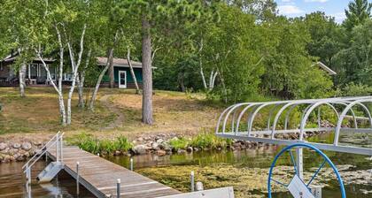 Lakefront Brainerd Cabin w Deck, Fire Pit!