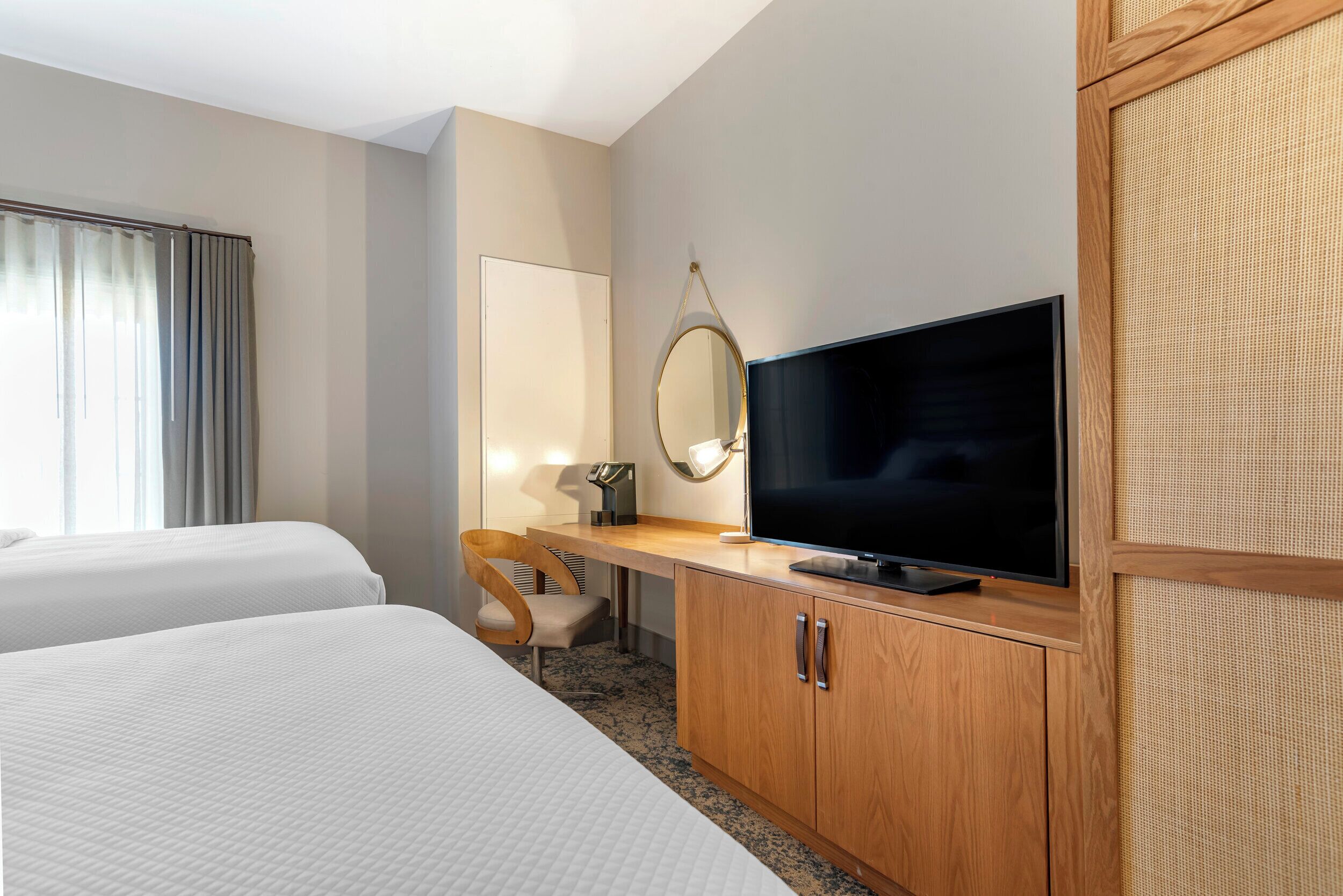 Blackout drapes, iron/ironing board, free WiFi