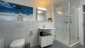 Shower, hair dryer