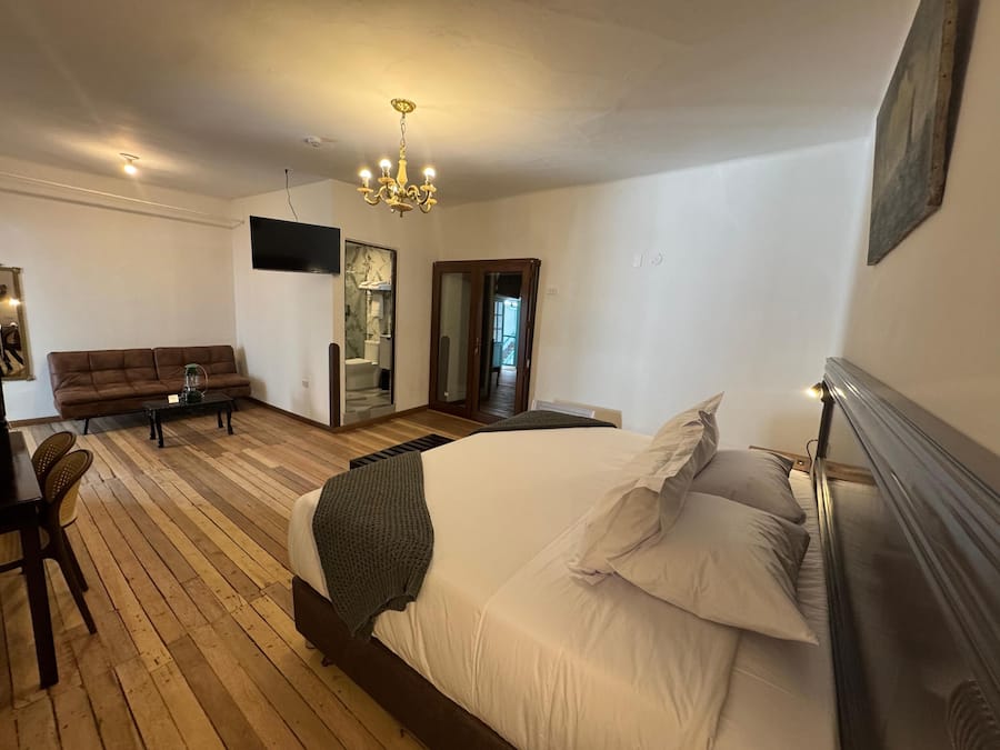 Double Room | Desk, blackout drapes, iron/ironing board, free WiFi