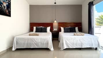 Classic Double Room, 2 Queen Beds | Desk, laptop workspace, free WiFi