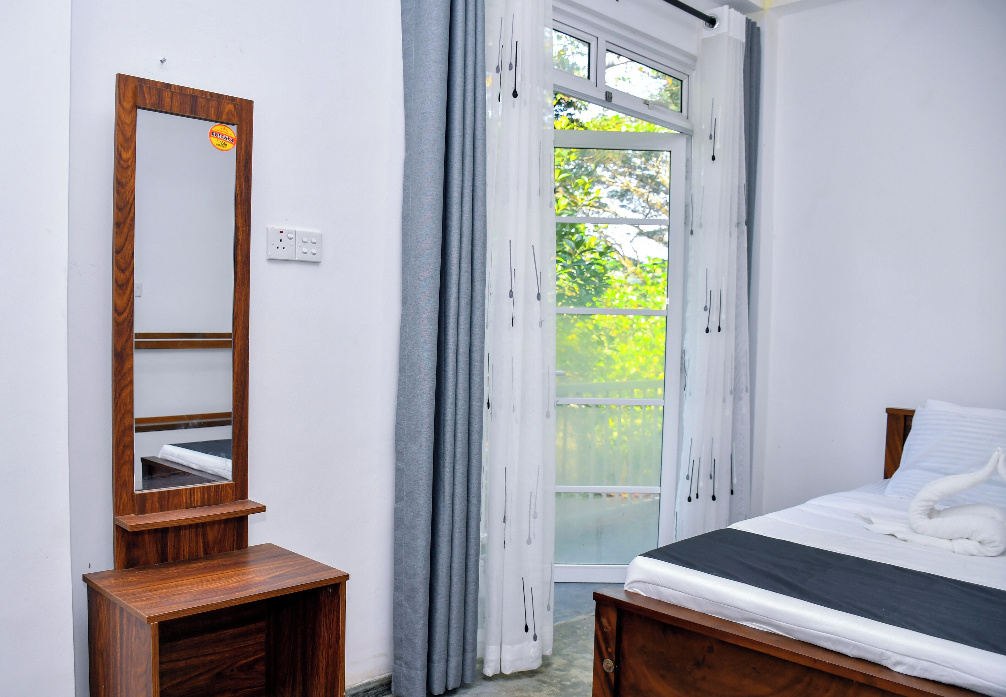 Dobbeltrom – standard, hageutsikt | Strykejern/-brett