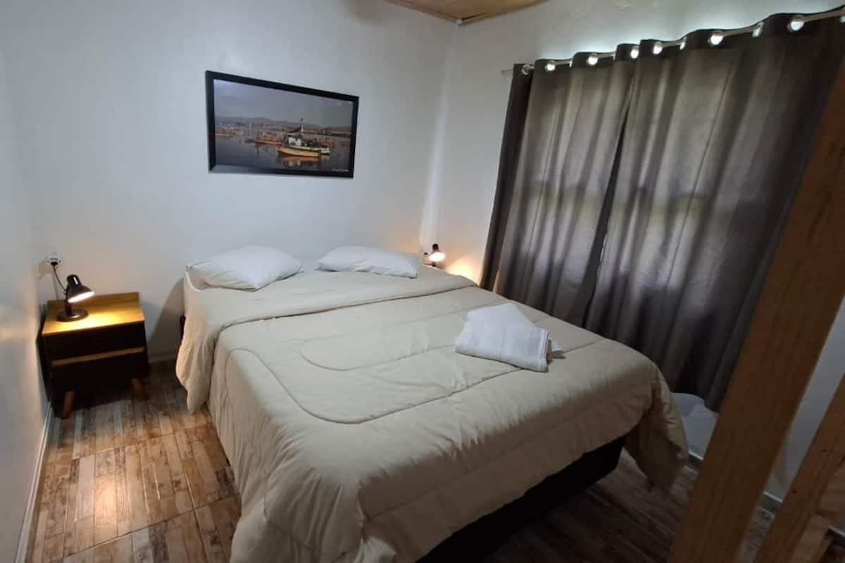 Premium bedding, individually decorated, laptop workspace