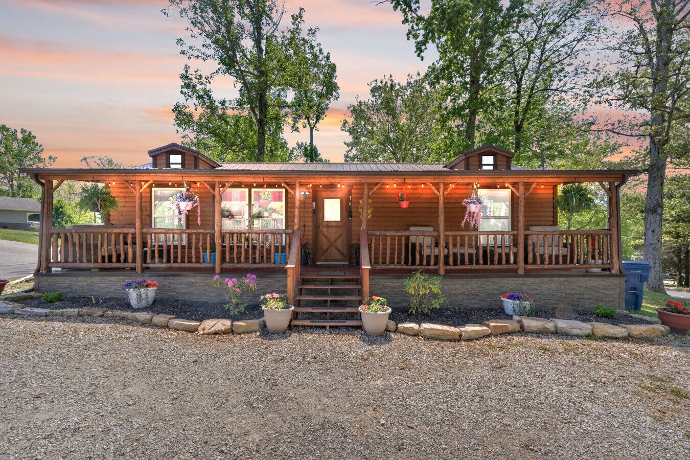 Front Porch | Covered Entry | Wraparound Railing & Stair Access
