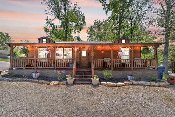 Front Porch | Covered Entry | Wraparound Railing & Stair Access