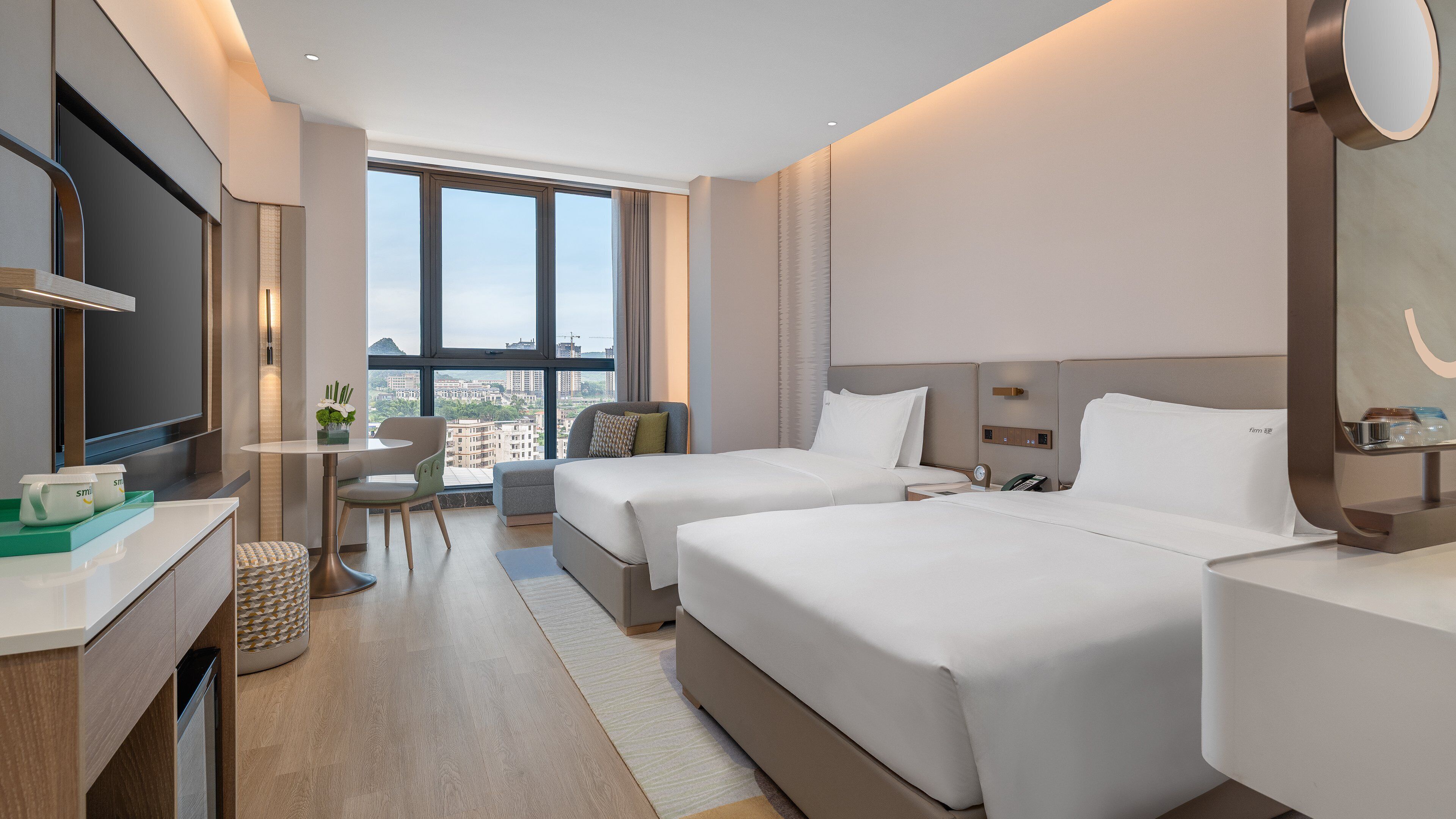 Standard Room, 2 Single Beds, City View