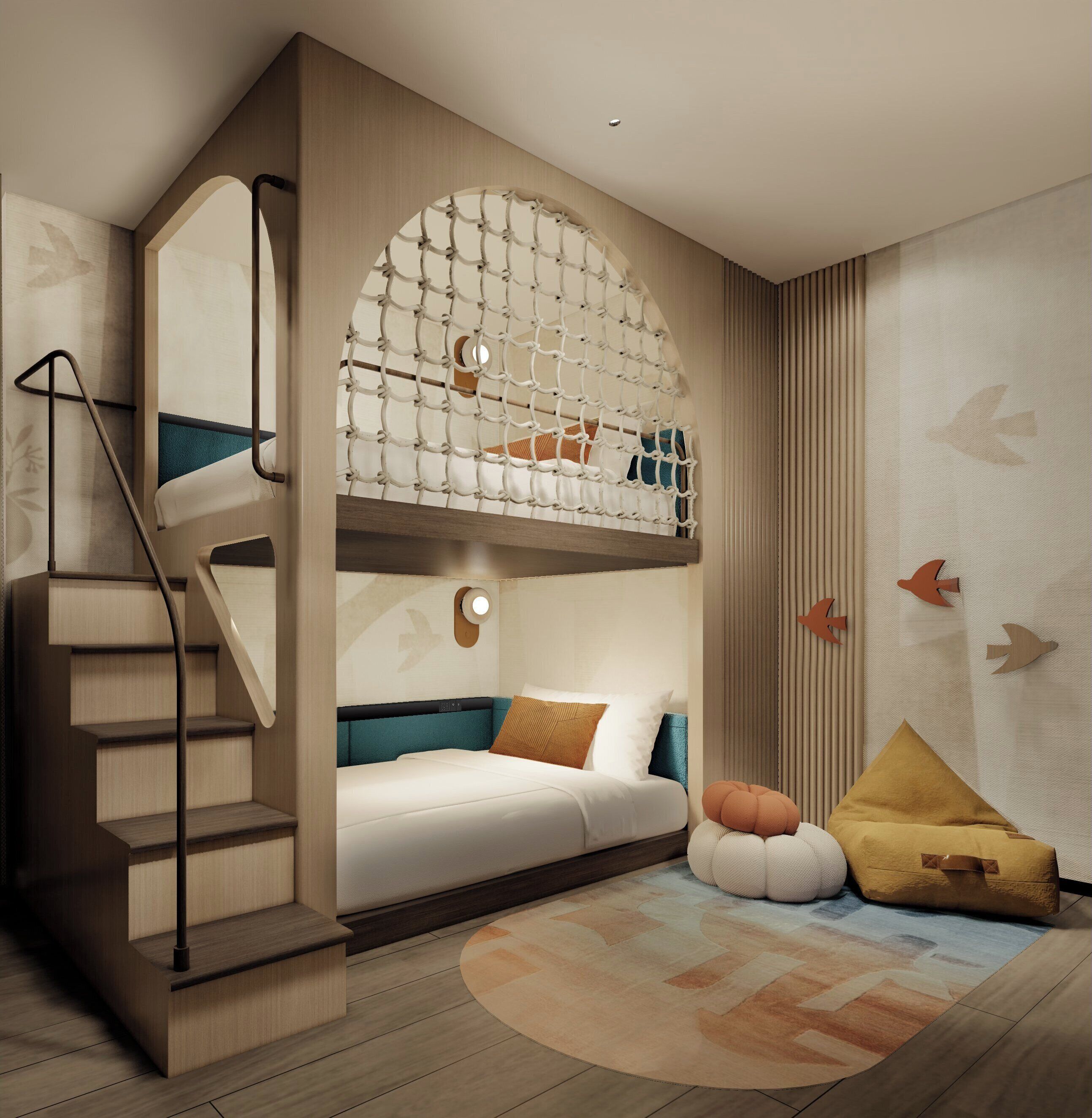 Family Suite, 2 Bedrooms | In-room safe, desk, laptop workspace, soundproofing