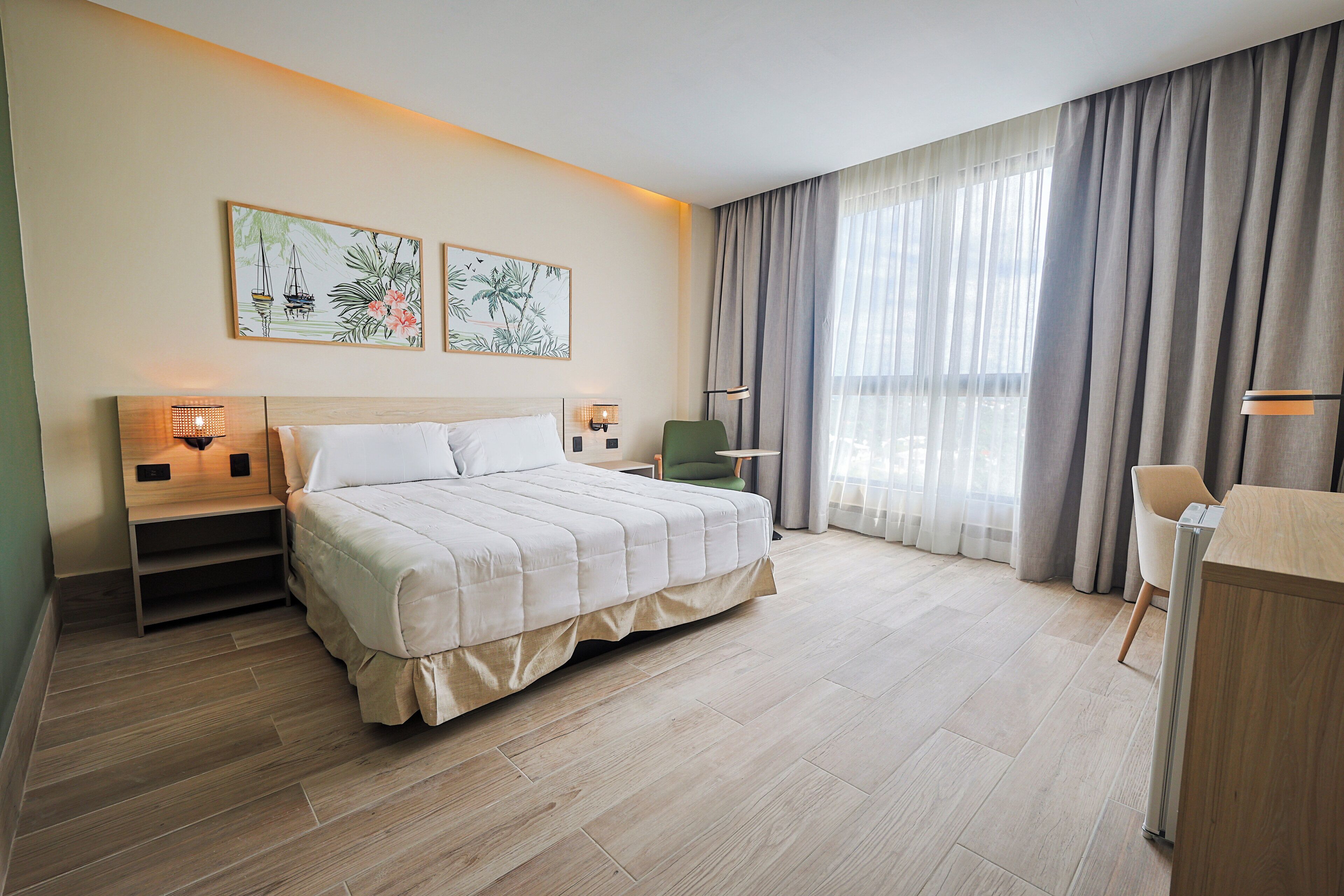 Habitación estándar, 1 cama de matrimonio grande, notificación por teléfono o timbre