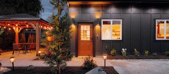 Boutique Stay w/Covered Patio, Sauna, AC, Attic Hideaway + Mins to Water