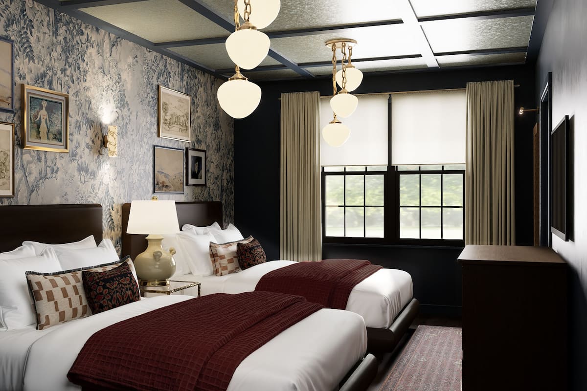 Caja de seguridad en la habitación y cortinas blackout