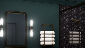 A bathroom with a marble sink, a white toilet, and a shower area. - The Drew Hotel (Plymouth)