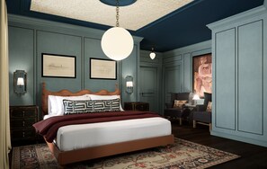 Deluxe King | In-room safe, blackout curtains, iron/ironing board, free WiFi - The Drew Hotel (Plymouth)
